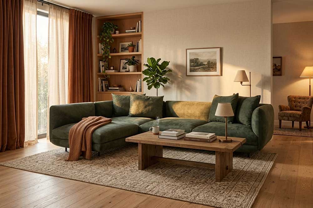 Corner Sofa (Fabric) (Used)