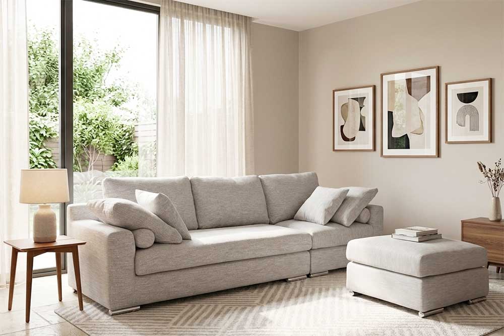 Combination Sofa (Fabric) (Used)